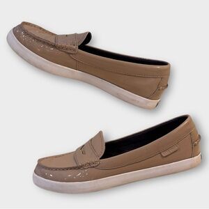 Cole Haan Nantucket Loafer “Dogwood” (beige with blush undertone) patent leather